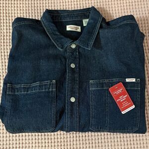 Levi's Men’s Utility Shirt Jacket Dark Indigo Button-Up